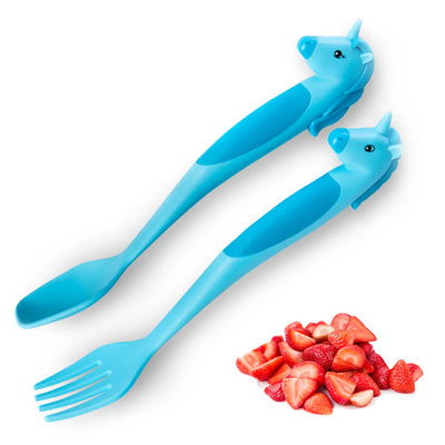 2-Piece Unicorn Themed Utensil Set