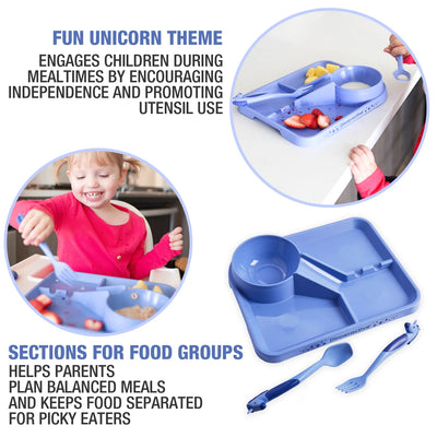 3-Piece Unicorn Themed Meal Set