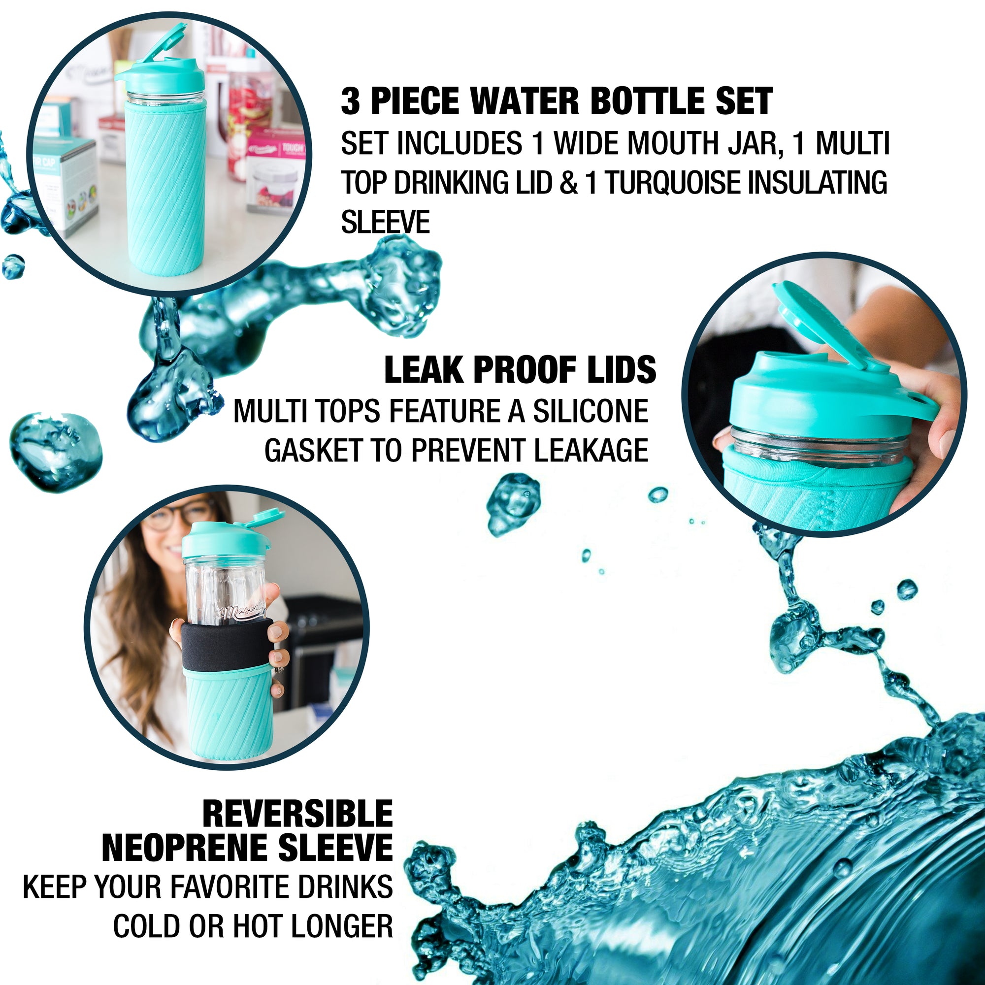 NEW Fabfitfun: Get Shakin 16 Ounce Bottle BPA Free Shaker Bottle W Storage